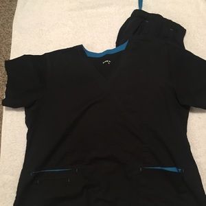 Black scrubs